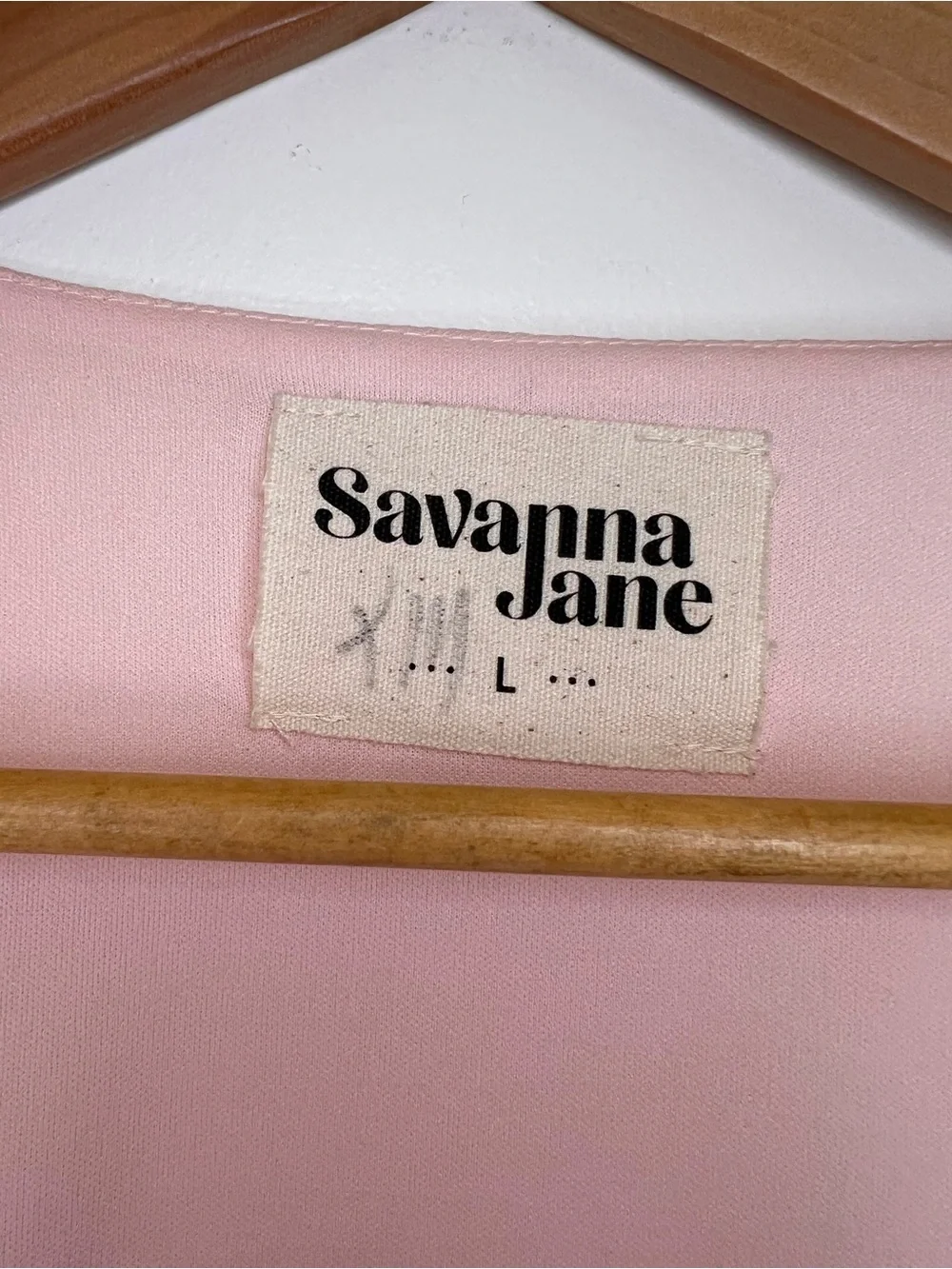 Savanna Jane Peach Floral Embroidered Maxi Wrap Dress - Picture 8 of 12